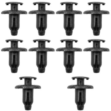 10x клипса штифт обивка защитные накладки do toyota avensis corolla yaris 6mm фото №1