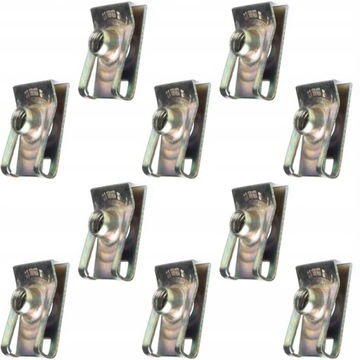 Пластина монтажная клипсы защита двигателя m6 универсальный фото №1