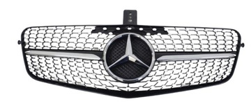 Mercedes e w212 09- решітка радіатора решітка diamond + логотип фото №1