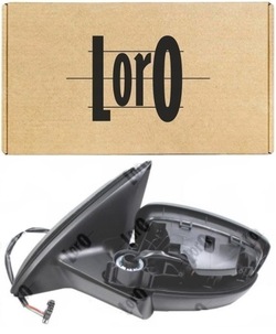 Стекло зеркало левая выпуклое skoda rapid nh1 nh3 2012- фото №1