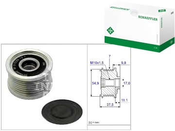 Колесо ременное генератора mitsubishi canter 3,0 05- фото №1