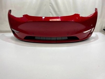 Бампер переднє перед tesla модель y 20- плита + галоген фото №1