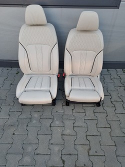 Сидіння диван шкіра bmw g07 x7 комплект перед зад фото №1