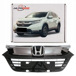 Honda hr-v рестайлінг 2019- решітка радіатора решітка решітка середня чорна хром + емблема фото №1