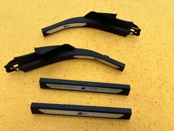 Планка накладка пороговая bmw x5 g05 м-пакет оригинал комплект фото №1