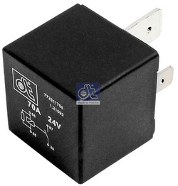 Реле 24v 70a резистор 4pin scania 4 r фото №1