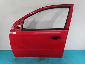 Дверь перед левая chevrolet aveo t250 06-11 sedan красный фото №1