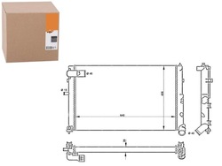 Радіаторів двигуна citroen xm peugeot 605 2.5d 05.9 фото №1