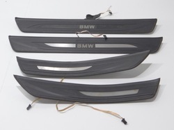 Планки накладки пороговые bmw f10 f11 7203608 7203607 подсвечиваемый комплект фото №1