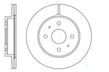 Remsa диски тормозные 2szt daihatsu copen 0.7 l8 фото №1