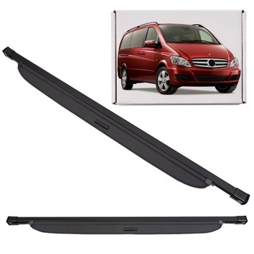 Mercedes v-class vito ii w639 2010-2014 po рестайлинг ролета багажника чёрная фото №1