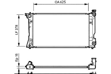 Valeo радіаторів двигуна toyota avensis 2.0/2.4 03. фото №1