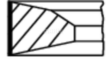 Mahle кільця поршневі mercedes om642 83,00 std фото №1