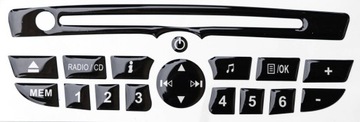 Наклейки ремонтные sylikonowe радио do renault clio iii 3 megane 3 scenic 3 фото №1