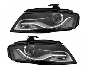 Фары audi a4 b8 2007-2010 bi-ksenonowe + led фото №1