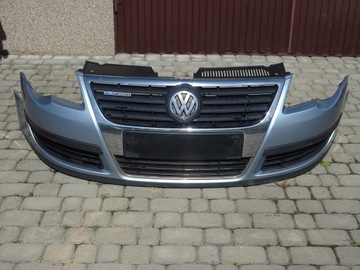 Vw passat b6 бампер переднє решітка lb5m оригінал фото №1