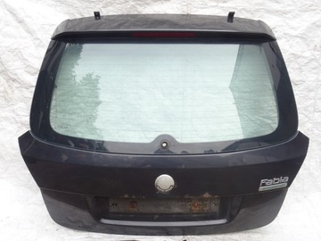 Скло кришки зад задня заднє skoda fabia ii 2 5j9 універсал 2008 r фото №1