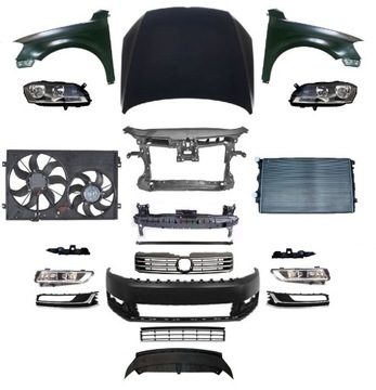 Passat b7 10-15 перед капот бампер pas крыло фото №1