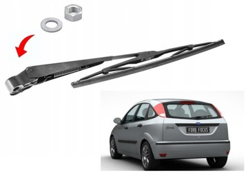 Важіль металевий + двірник na зад ford focus mk1 mk2 1998 r. do 2011 r. фото №1