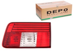 Depo лампа запчасть внутренняя led цвет стекло черно-красный фото №1