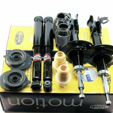 2x амортизатор перед 2x зад +2 подушки + відбійники + захисні накладки - fiat panda 169 фото №1