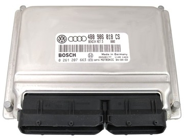 Компьютер ecu audi a4 1.8 t 4b0906018cs 0261207663 фото №1