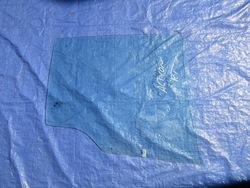 Ssangyong actyon 2007 скло двері права зад фото №1