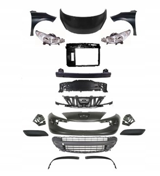 Peugeot 207 w 2006-2009 комплектний перед pas капот фото №1