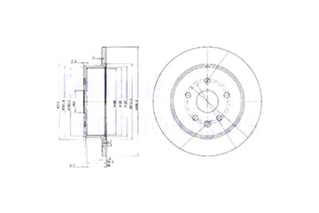 Delphi bg3907 диск тормозная фото №1