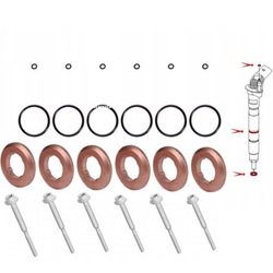 Набор монтажный инжекторов audi 3.0 tdi 10- фото №1