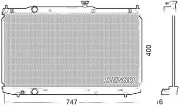 Радиаторов воды drm40039 denso фото №1
