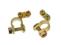 Клеммы +/- зажимы акумулятора универсальные 2 szt. фото №1