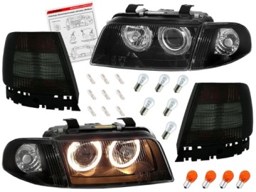 Audi A4 B5 8D 94-99 фонари перед задний Передний Depo Black