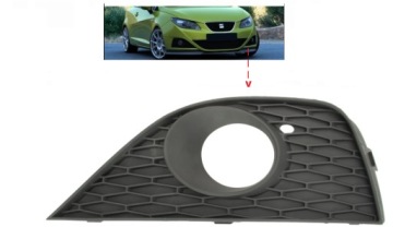 решетка бампер левая seat Ibiza IV 08-12