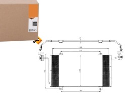 nrf конденсатор кондиционера opel MOVANO 1.9 d