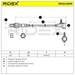 ridex 3922L0630 лямбда-зонд