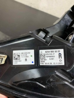 MERCEDES W254 фонарь правый в крыло