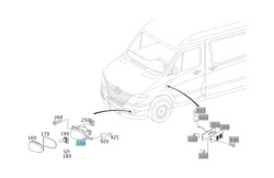 W906 противотуманная ГАЛОГЕН правый передний SPRINTER