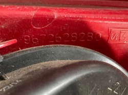 фонарь левый peugeot 208 и 5D 9672628280