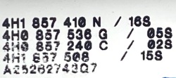 зеркало правое наружное 14 + 2 пин с америка Audi A8/S8 4H1857410N