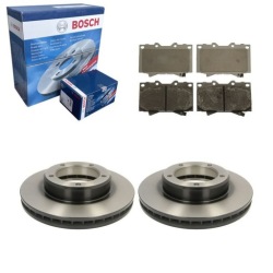 2× Bosch Тормозной диск перед 0 986 479 567 424 640 комплект датчик износа тормозных колодок, тормоз