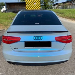 спойлер FP черный глянец ABS для Audi A4 B8 2007-2012 зад