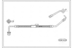 Corteco тормозной шланг FORD TRANSIT 2.5 DI (EBS