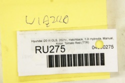 RU275 Hyundai I20 III шланги давления газов 3940307000