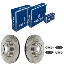 2× MEYLE 30-15 521 0058 тормозной диск 025 237 6617/PD комплект датчик износа тормозных колодок, тормоз