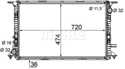 mahle CR 1201 000P радиатор охлаждения, система Двигателя