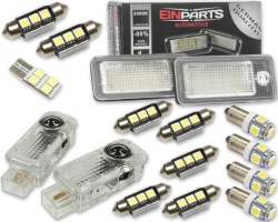 Audi A4 B6 комплект led Салон логотип