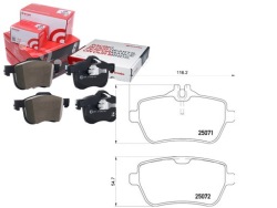 комплект датчик износа тормозных колодок Brembo 64209220 842008