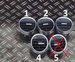 Audi A4 кабриолет воздухозаборник жалюзи впуск Воздух потока воздуха