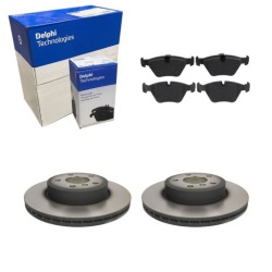 2× Delphi Тормозной диск перед BG3938 + тормозные колодки LP1843